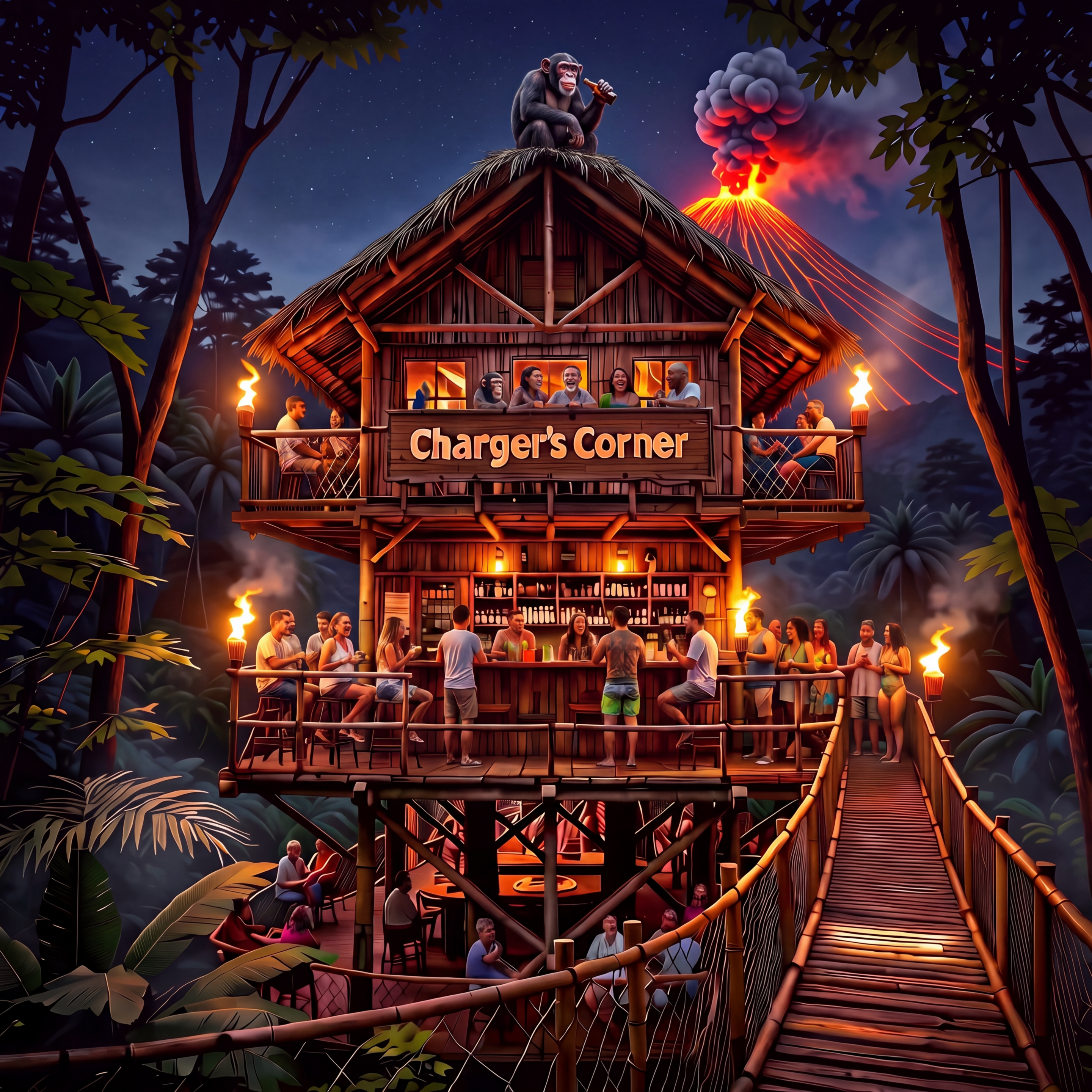 Charger's Corner volcano